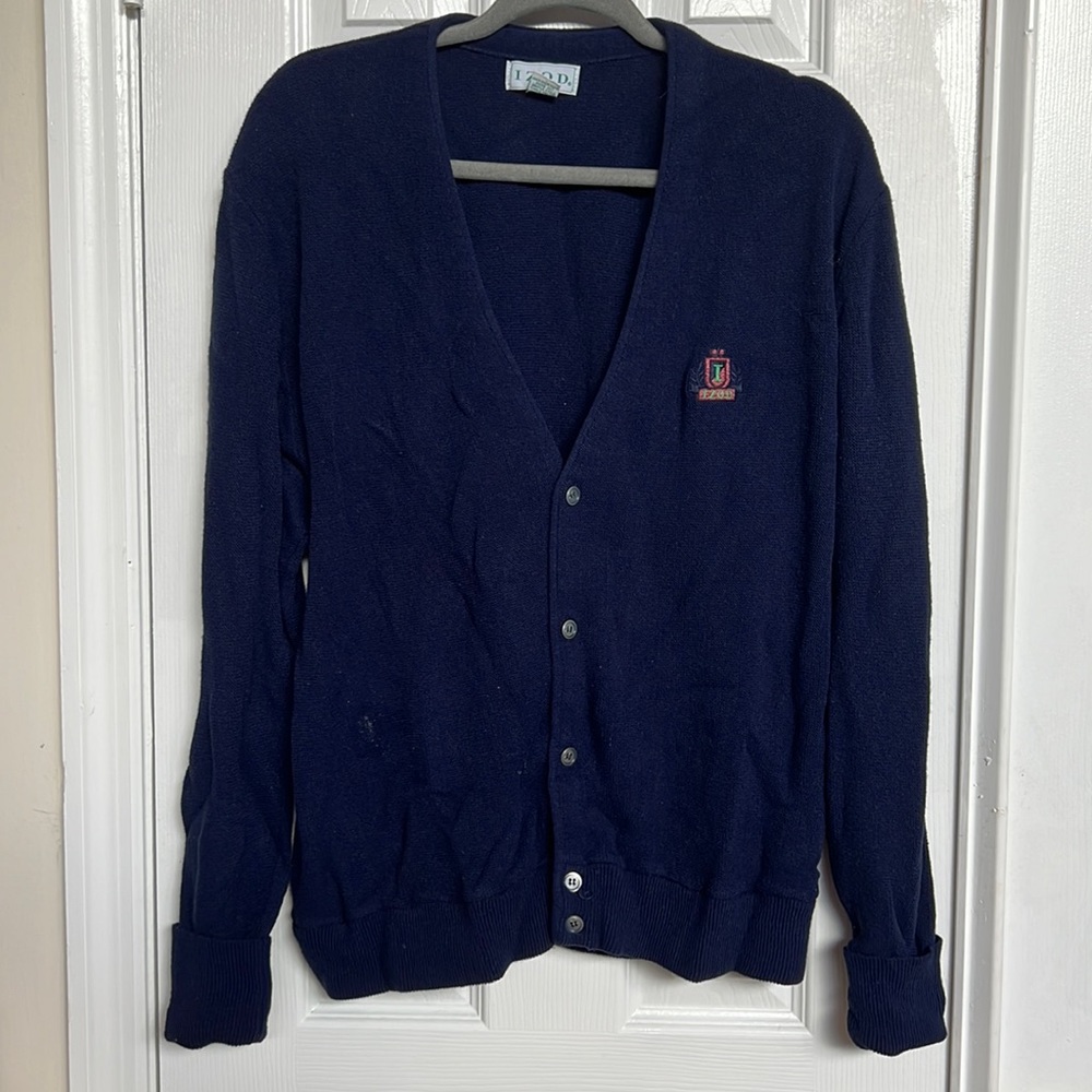 Vintage Izod Cardigan Size L